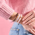 Regenbogen-Herzschnur | Feenglas-Charmballa-Armband